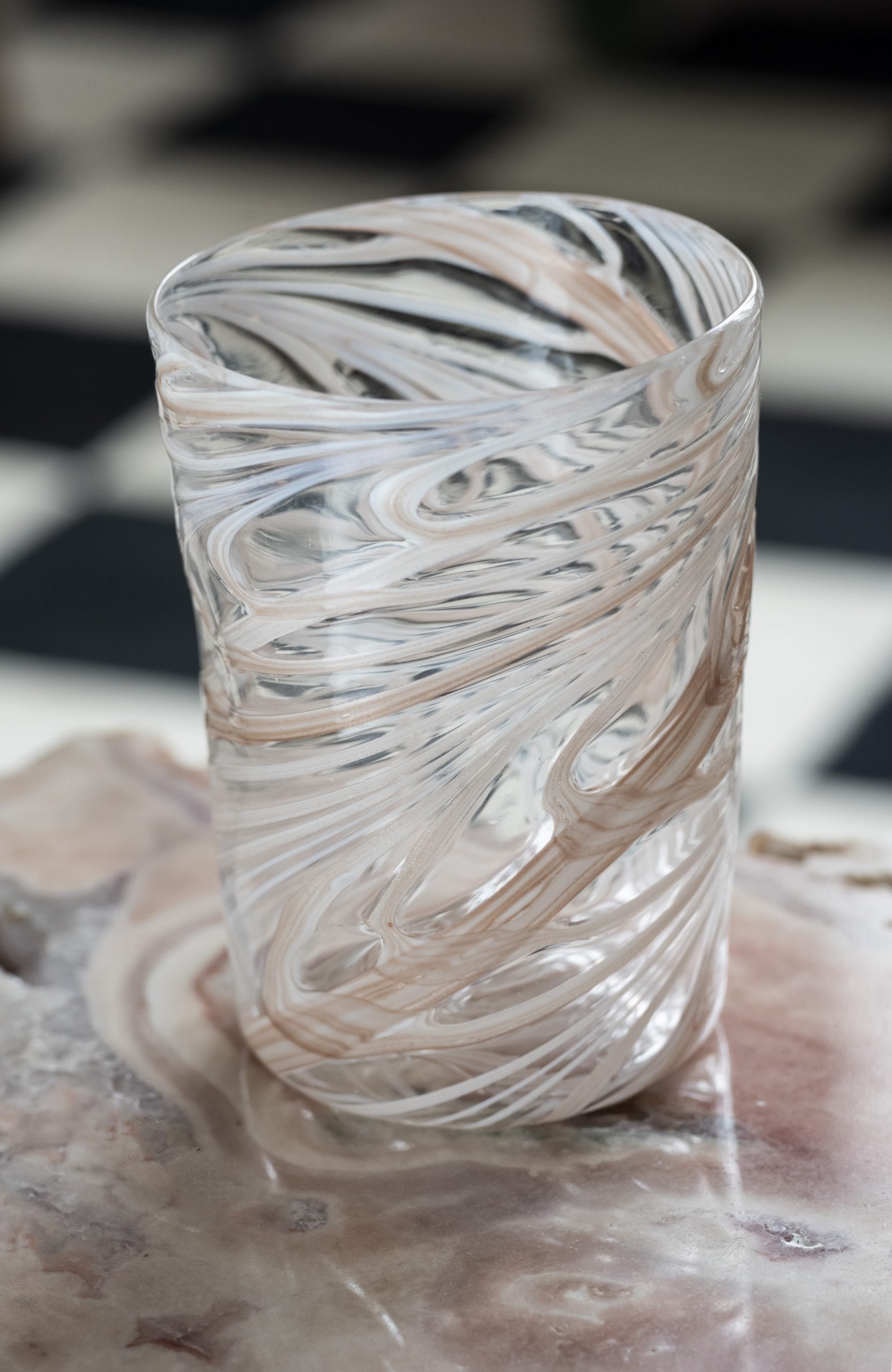 CRISTAL PINK VENTURINA MURZANO GLASS #6