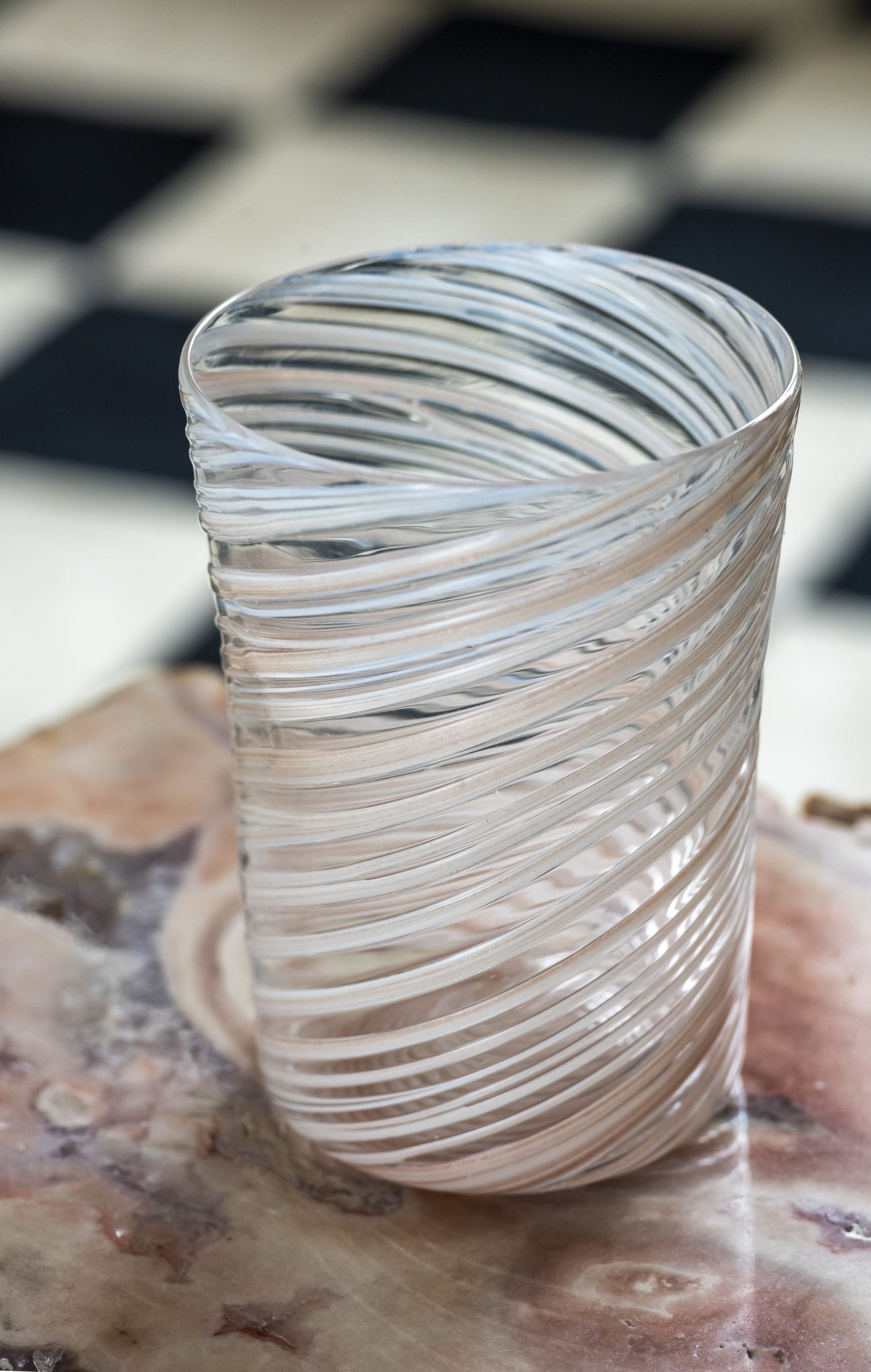 CRISTAL PINK VENTURINA MURANO GLASS #4